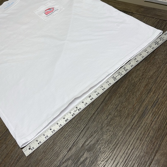 Vineyard Vines Christmas Graphic Logo Men’s Long Sleeve T-Shirt - White - XL - Picture 11 of 14